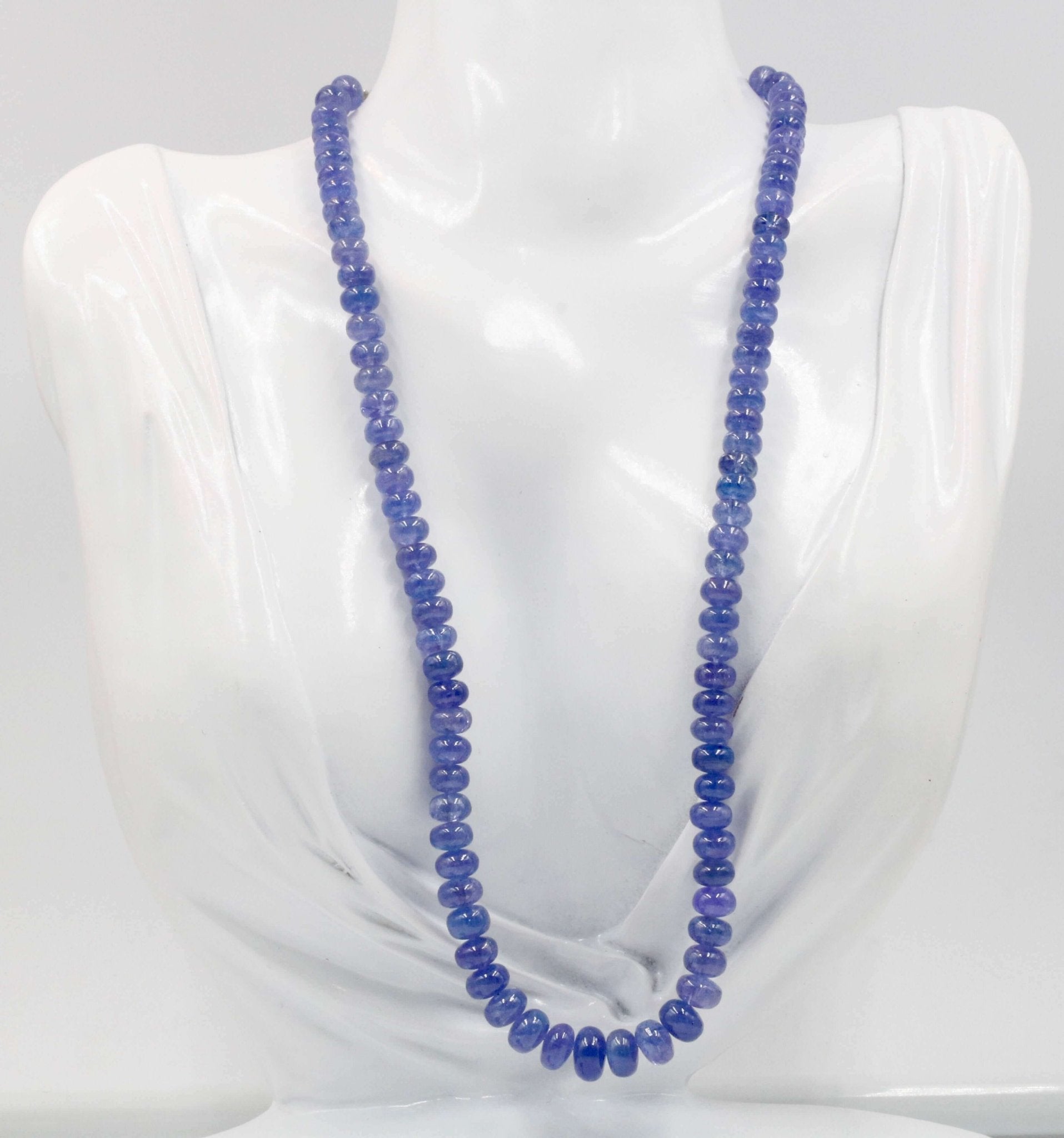 Tanzanite Beaded Necklace - Taj Mahal Gems