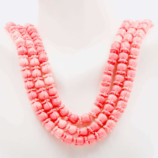 Tulip Coral Beads Strand - Taj Mahal Gems