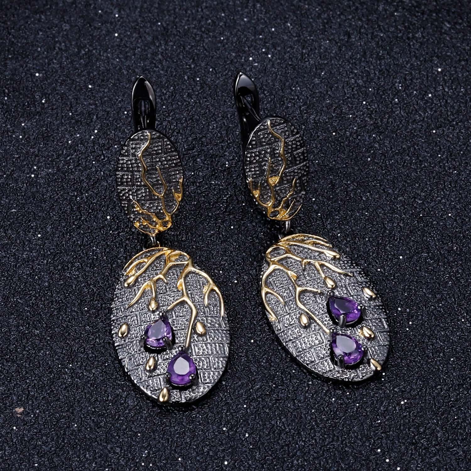 Vintage Drop Earrings - Taj Mahal Gems
