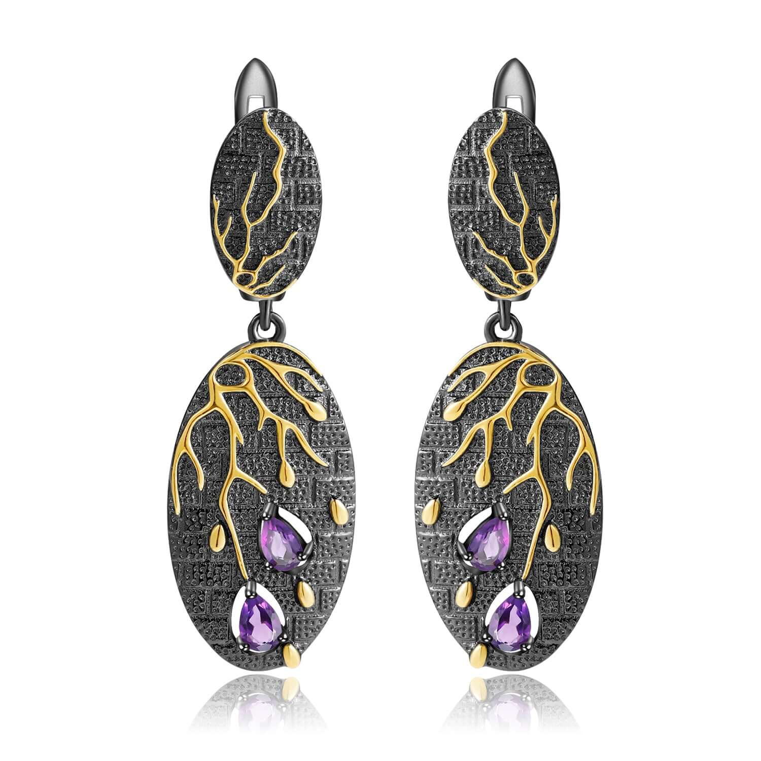Vintage Drop Earrings - Taj Mahal Gems