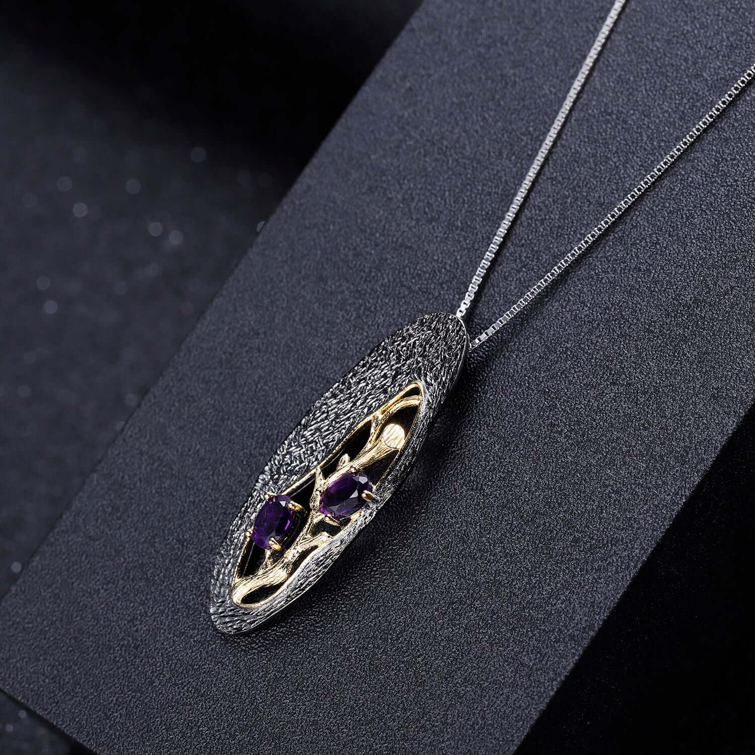 Vintage Sterling Silver Flower Pendant Necklace - Taj Mahal Gems