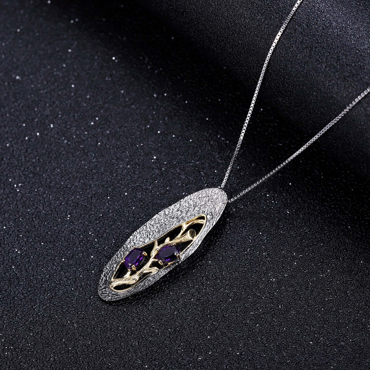 Vintage Sterling Silver Flower Pendant Necklace - Taj Mahal Gems