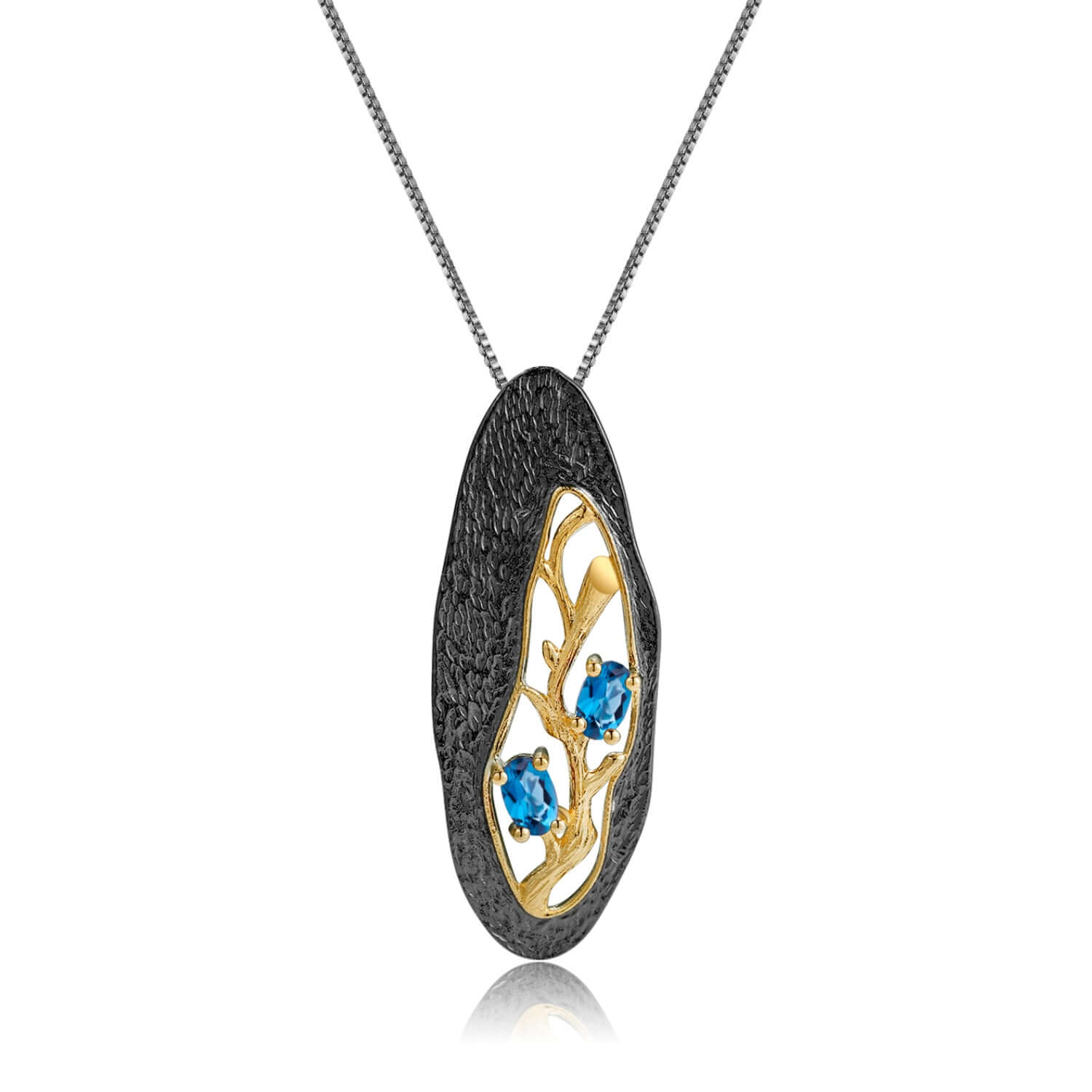 Vintage Sterling Silver Flower Pendant Necklace - Taj Mahal Gems