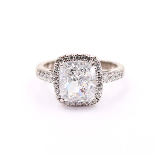 White Cubic Zircon Ring - Taj Mahal Gems