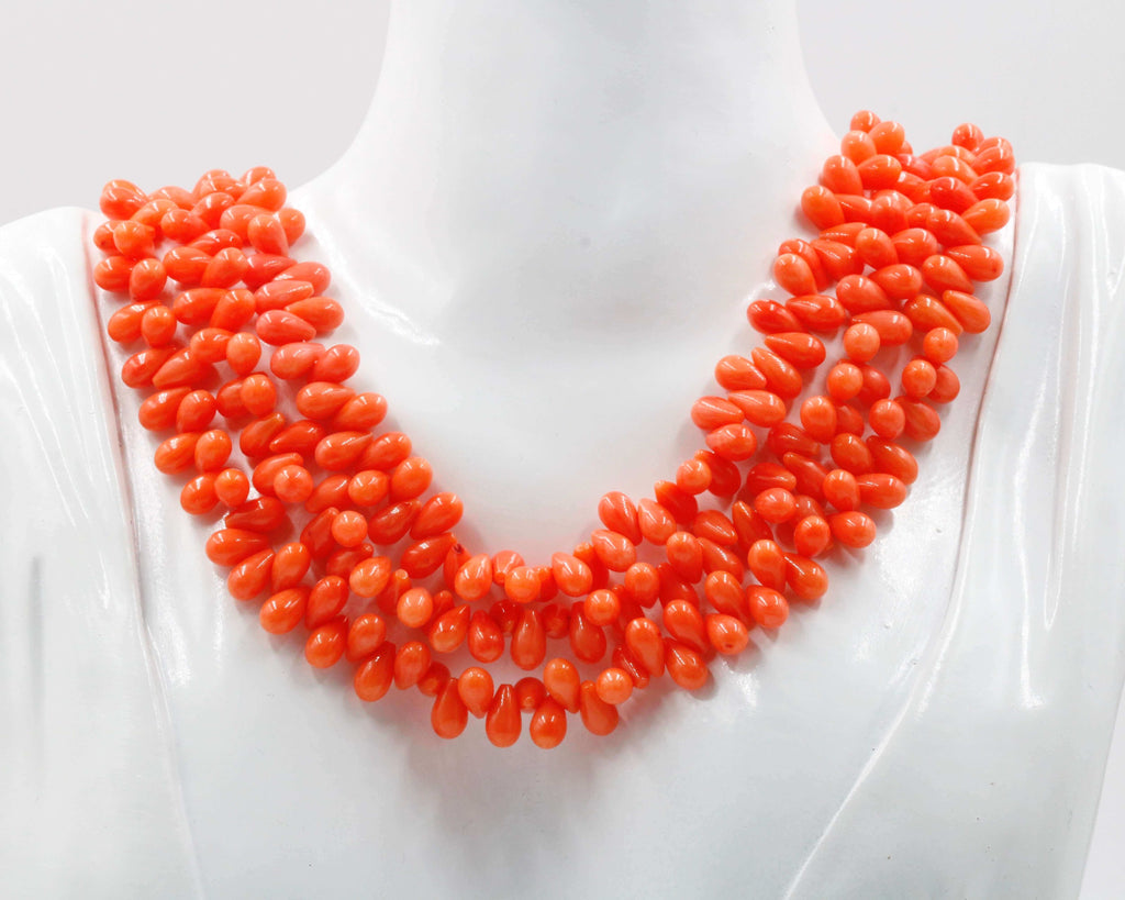 Orange Coral Beads: Necklace Inspiration for DIY Jewelry