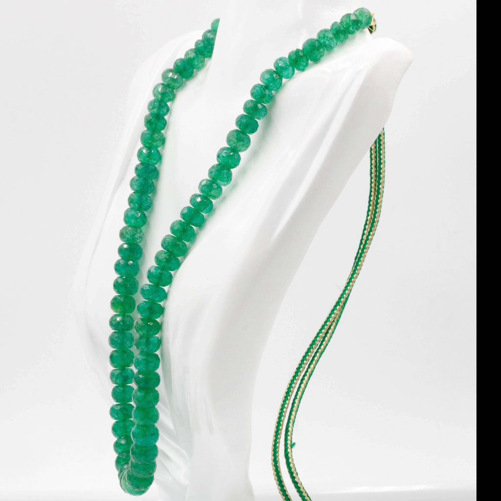 Russian Emerald Quartz Indian Long Necklace