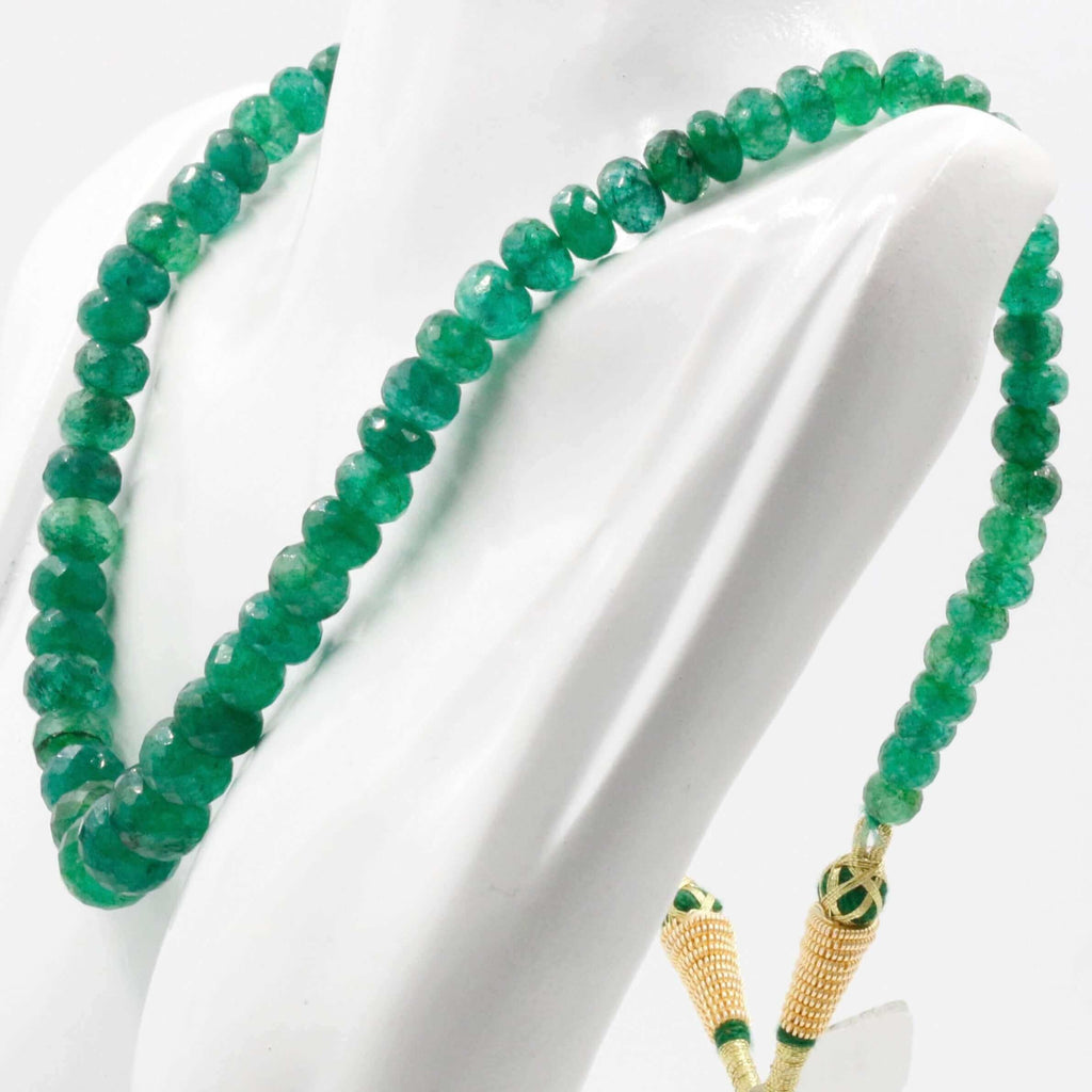 Natural Green Quartz Indian Long Necklace