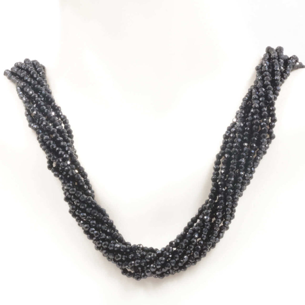 Black Spinel Necklace for April Birthstone Jewelry