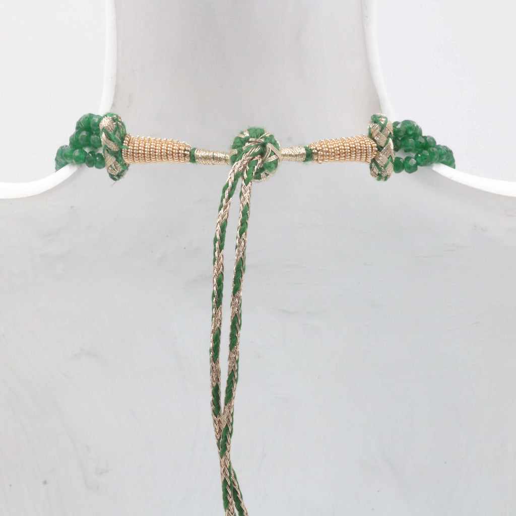 Authentic Indian Emerald Beaded Jewelry