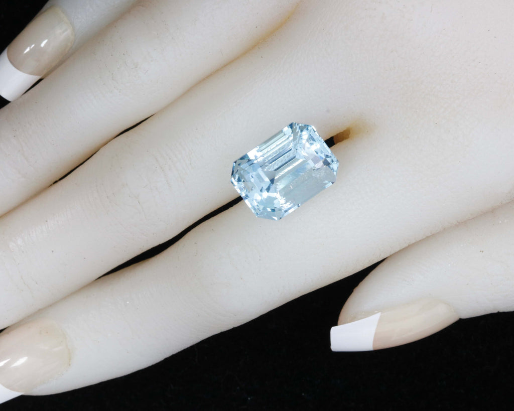 Untreated Blue Aquamarine Gemstones for DIY Jewelry