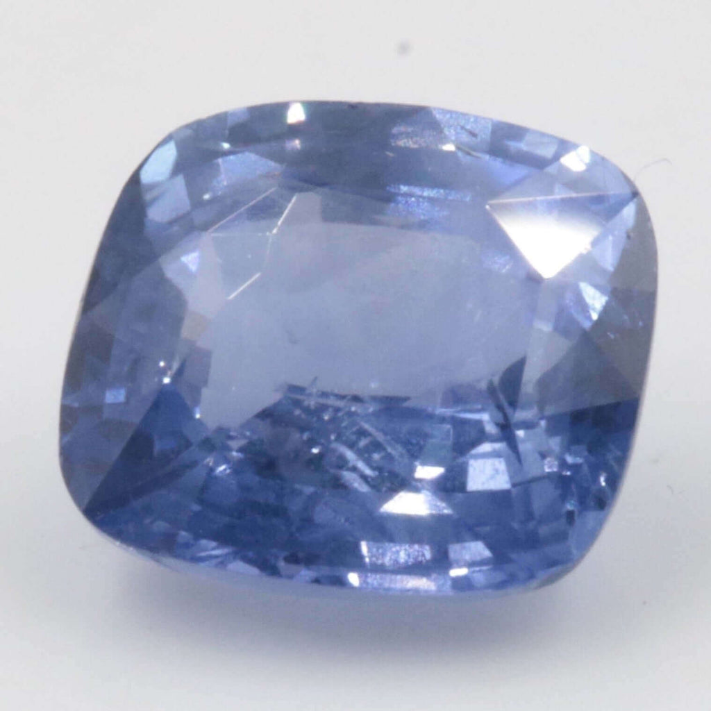 Natural Faceted Blue Sapphire Cushion Cut for Custom Jewelry