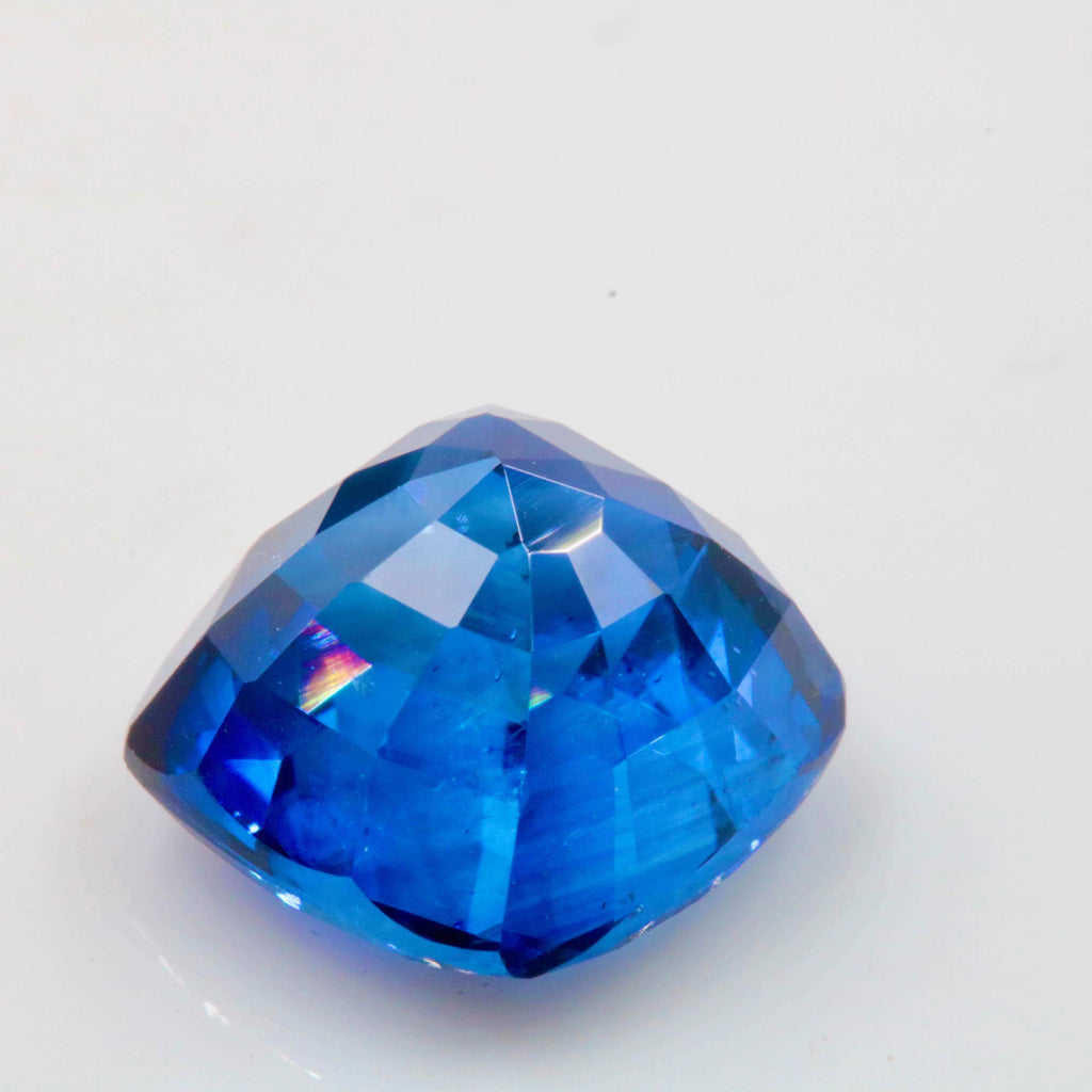 Natural blue sapphire cushion cut faceted gemstone genuine sapphire