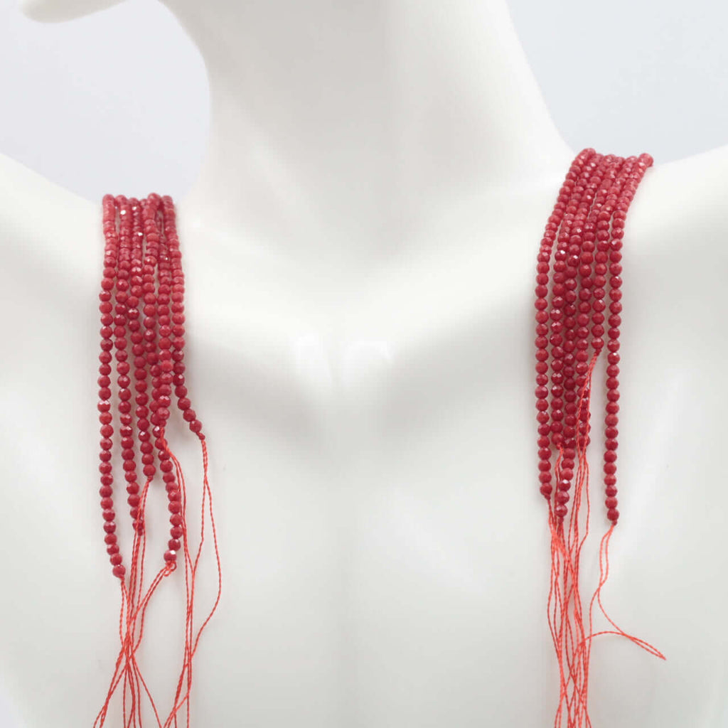 Natural Italian Red Coral Beads for DIY Jewelry Projects