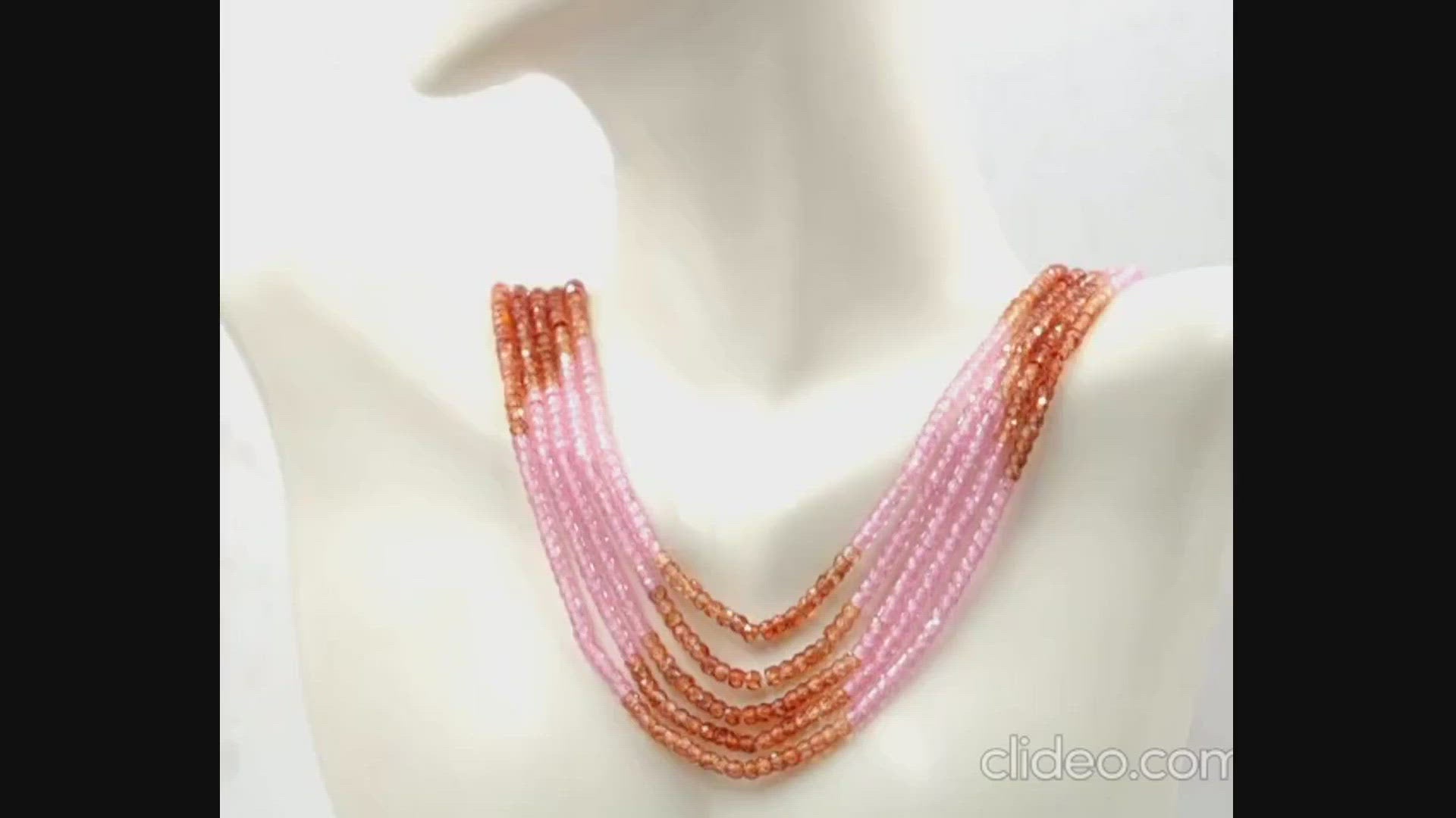 Multicolor CZ Beaded Necklace - Taj Mahal Gems