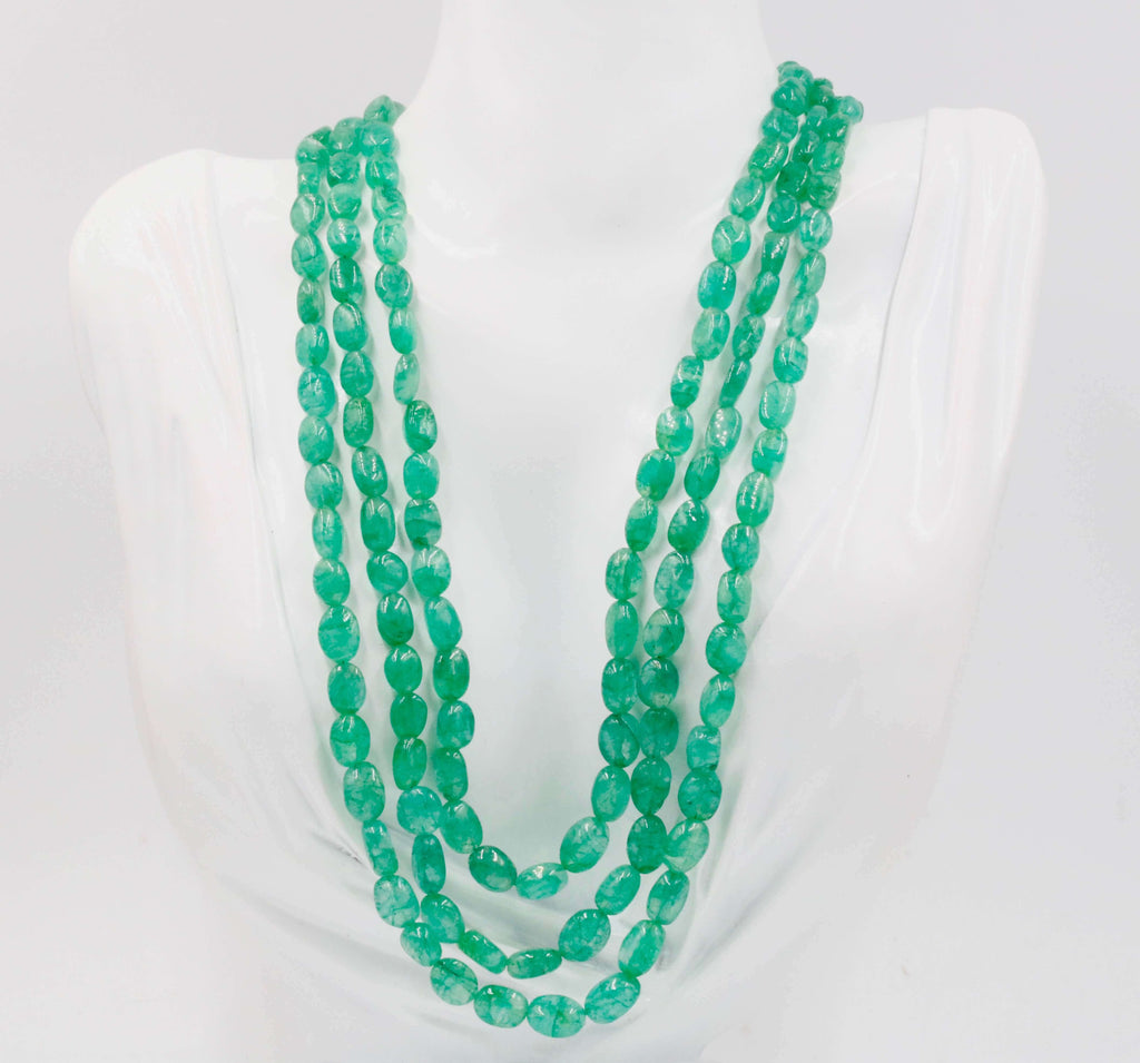  Natural Emerald Jewelry: Long & Layered Necklace