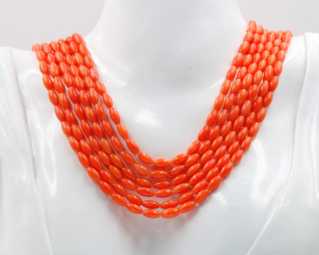Natural Orange Coral Beads Wholesale & Retail for DIY Jewelry making