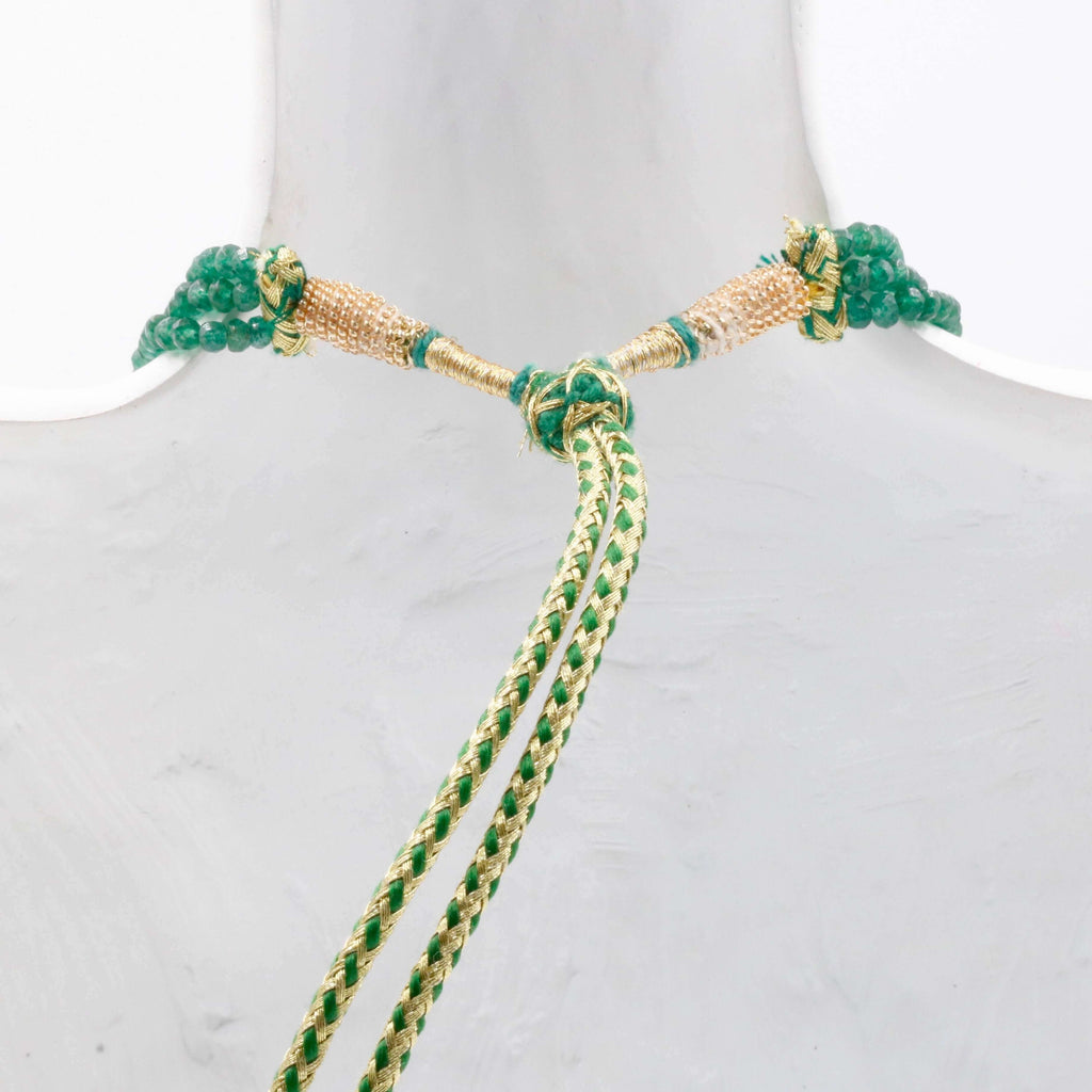 Natural Aventurine Necklace with Indian Style