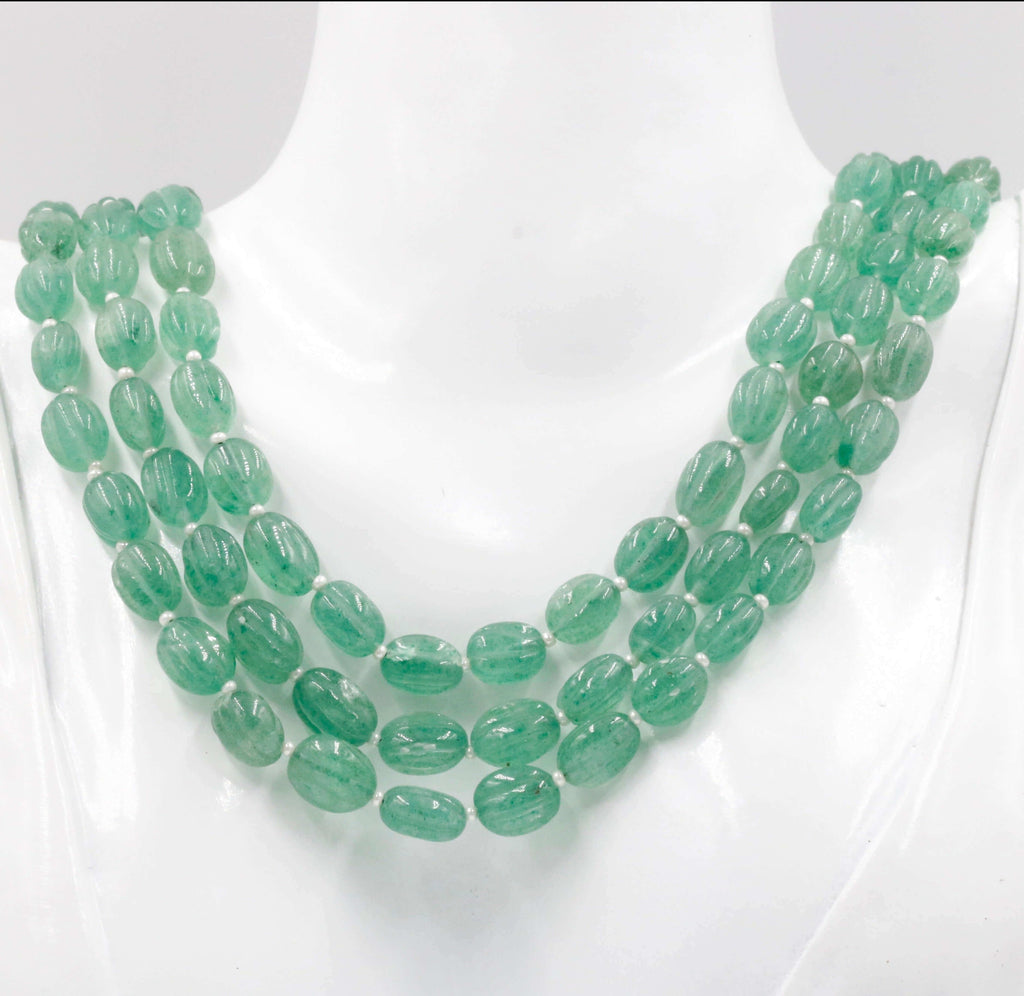 Russian Emerald Gemstone Necklace
