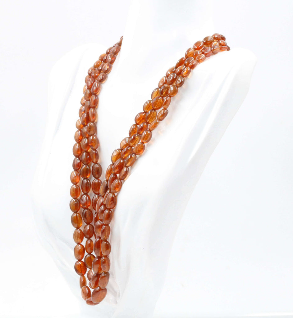 Natural Mandarin Garnet Gemstone Jewelry - Indian Necklace