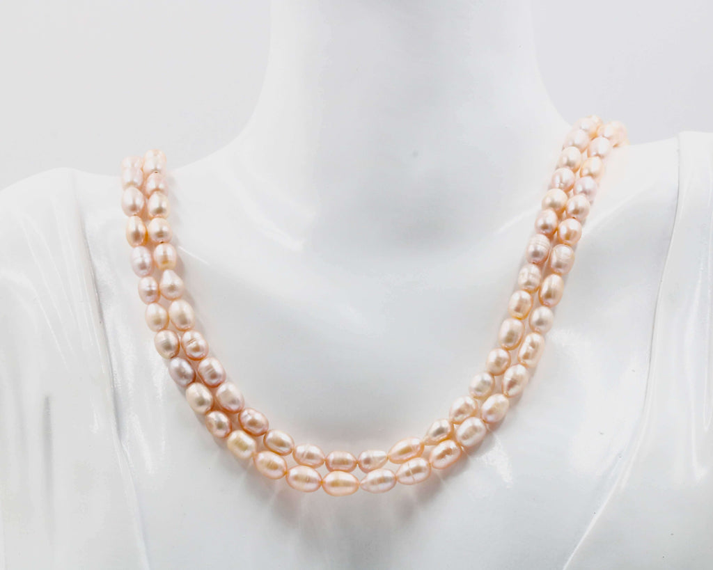 Natural Pink Fresh Water Small Pearl Necklace