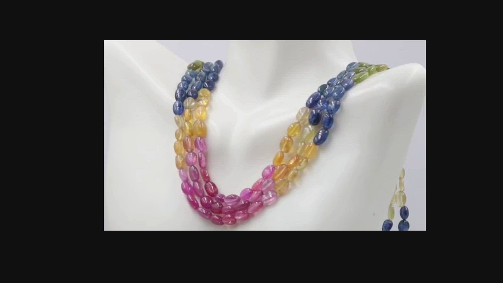 Natural Ruby and Sapphire Necklace - Taj Mahal Gems