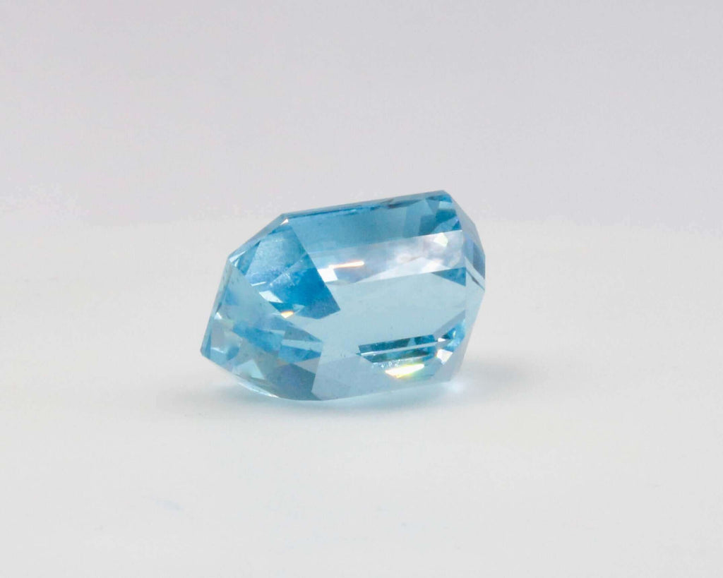 DIY Jewelry Making with Natural Blue Aquamarine Gem