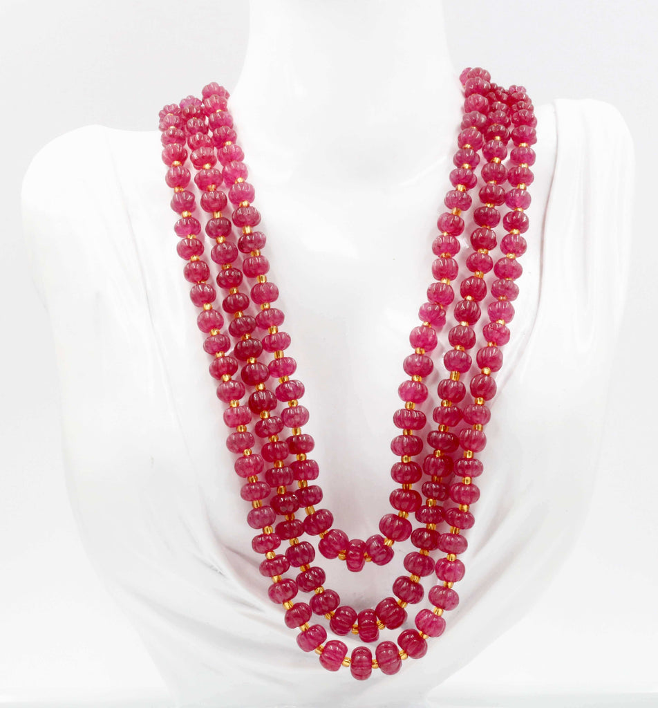 Red Quartz Beaded Jewelry: Timeless Elegance