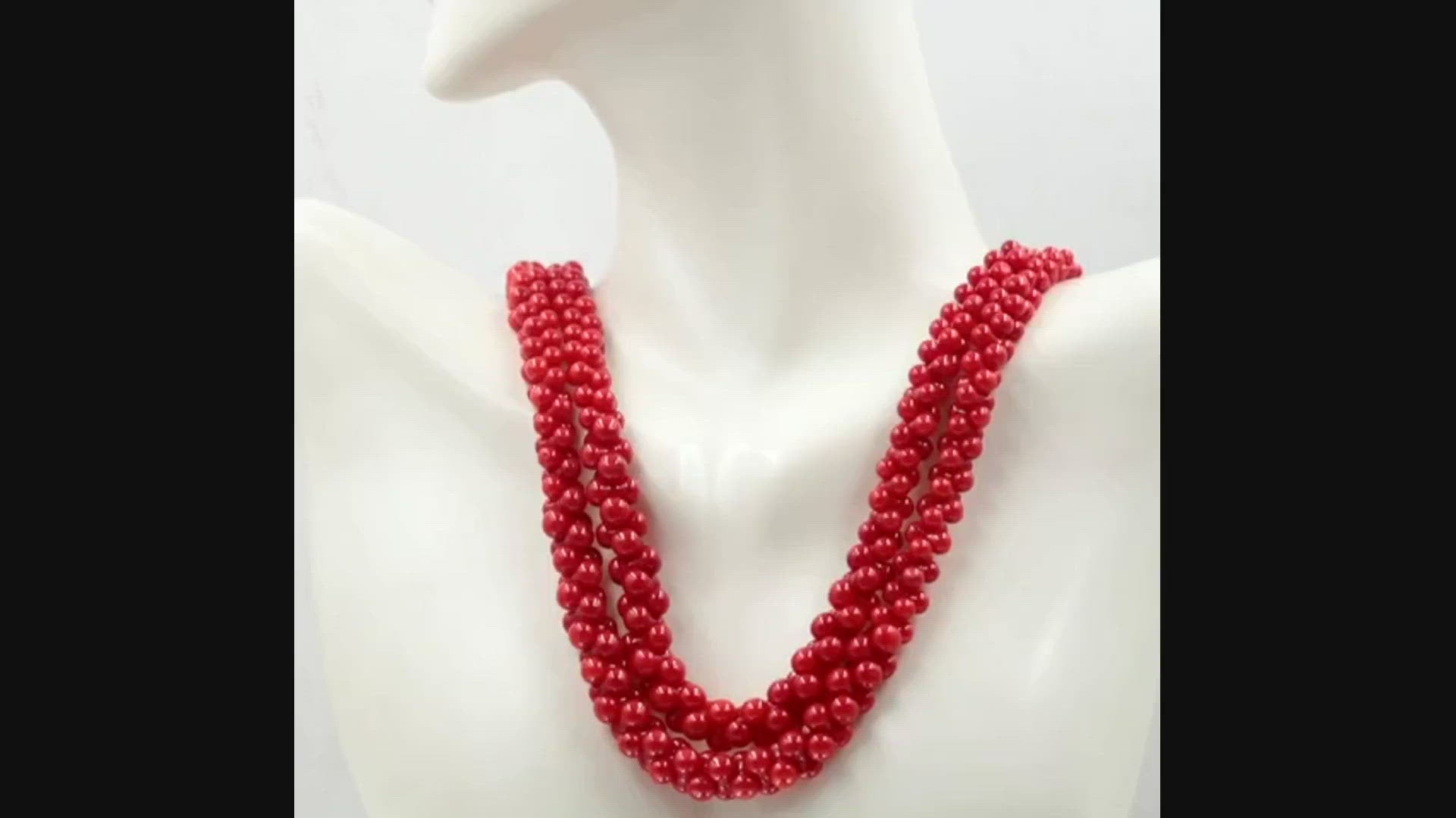 Natural Coral Bead Necklace - Taj Mahal Gems