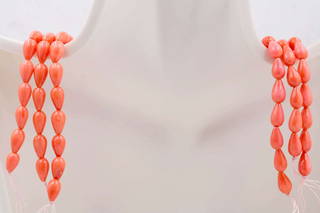 Natural Orange Coral Beads Necklace - Perfect Jewelry for Party