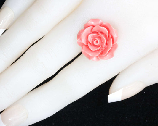 Natural Pink Coral Loose Beads with Rose Shaped for DIY Jewelry