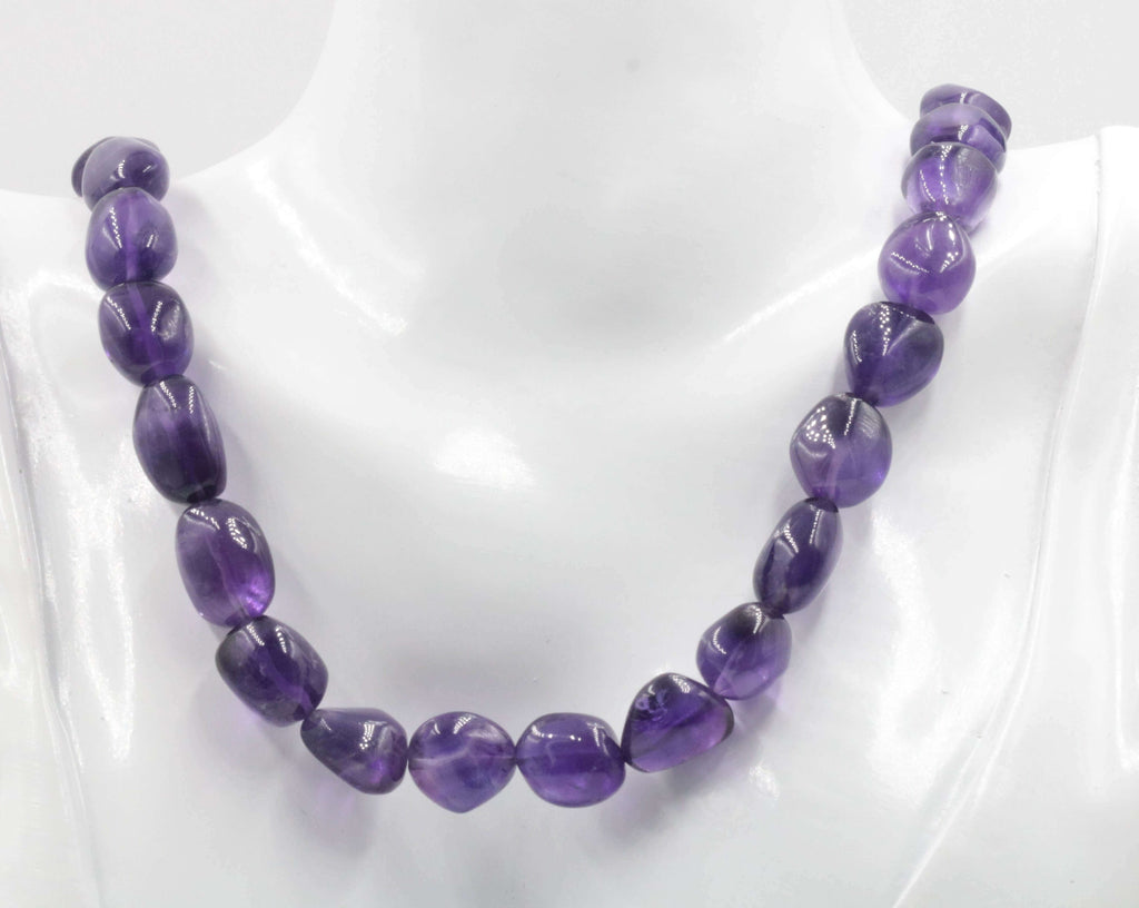 February Birthstone Jewelry: Natural Amethyst Necklace