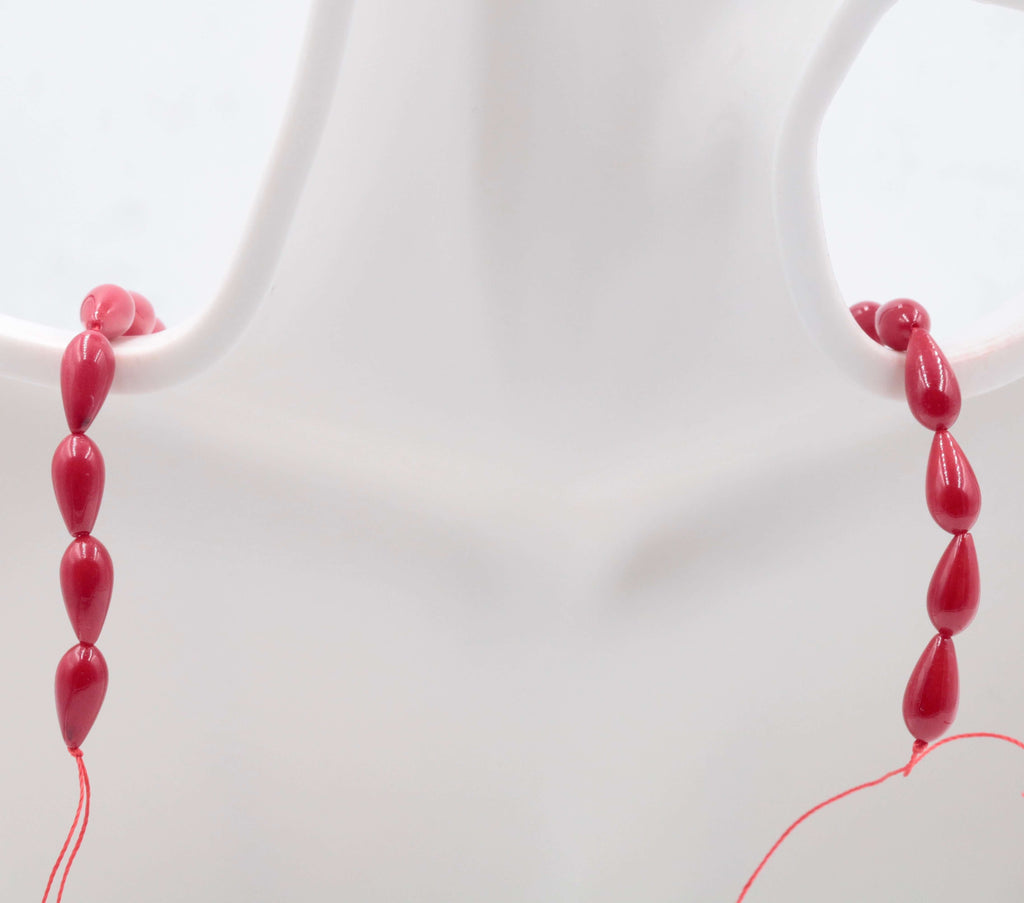 Natural Red Coral Beads Necklace for DIY Jewelry Making