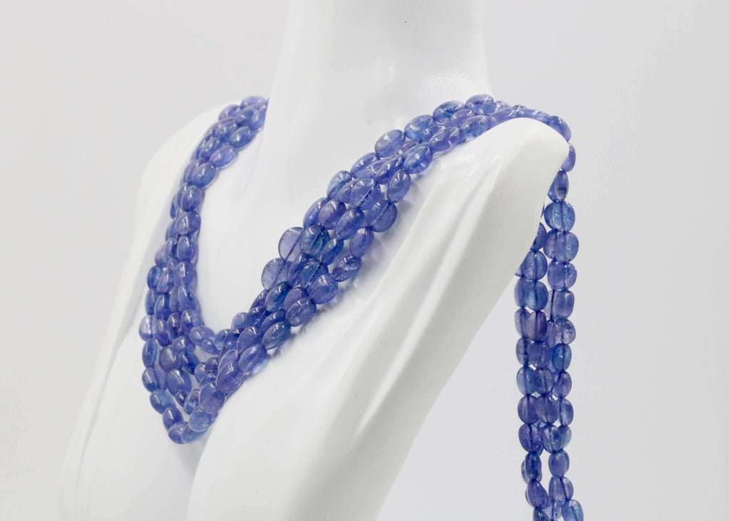 Tanzanite Beads Necklace: Genuine Gemstone Appeal
