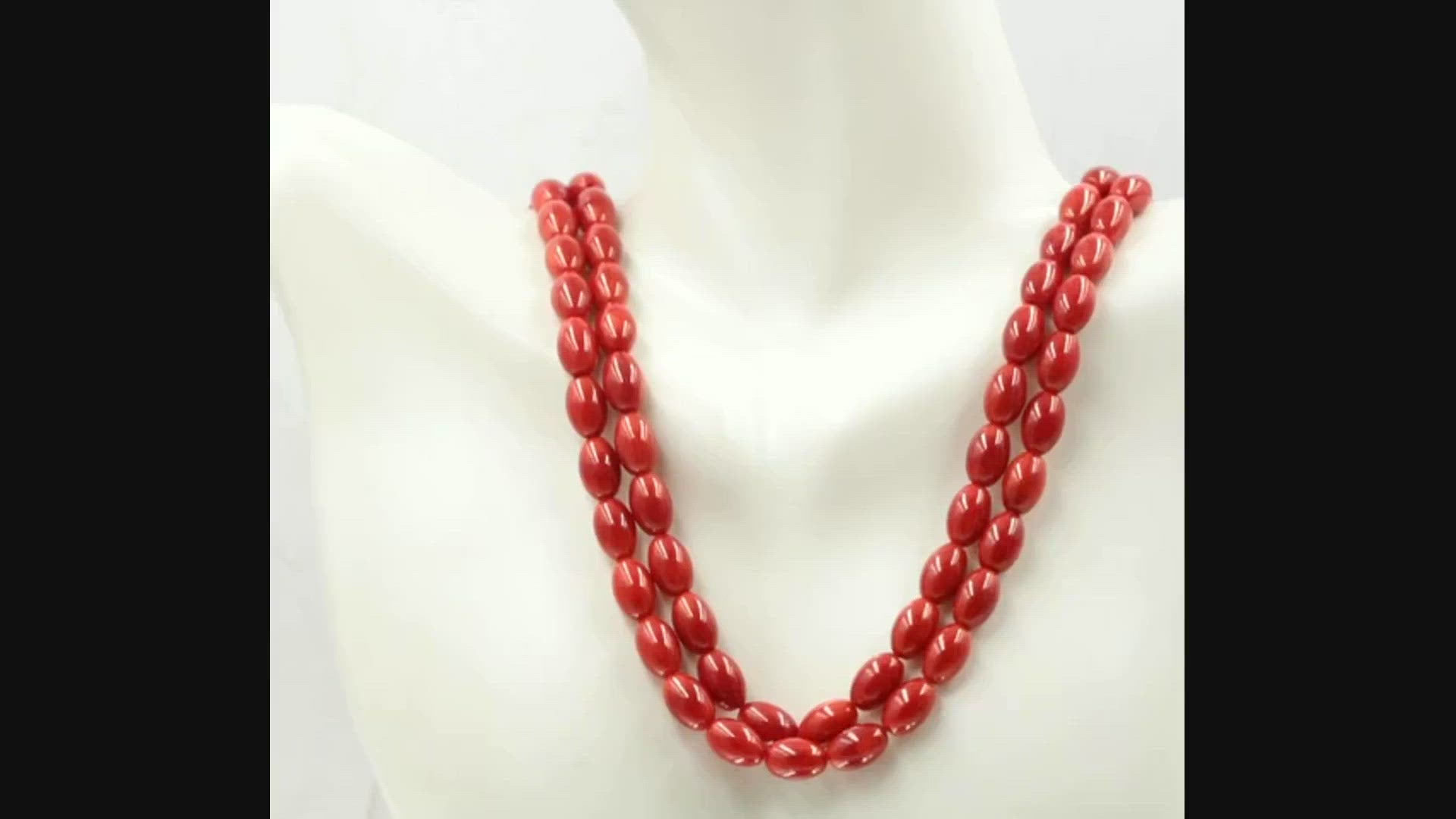 Red Coral Beads Strand - Taj Mahal Gems