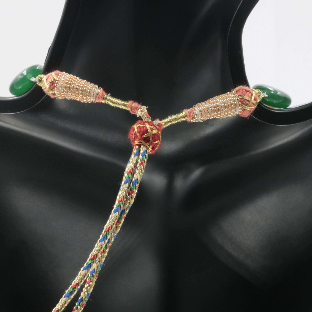 June Birthstone Necklace: Red Ruby Quartz & Cultured Pearl