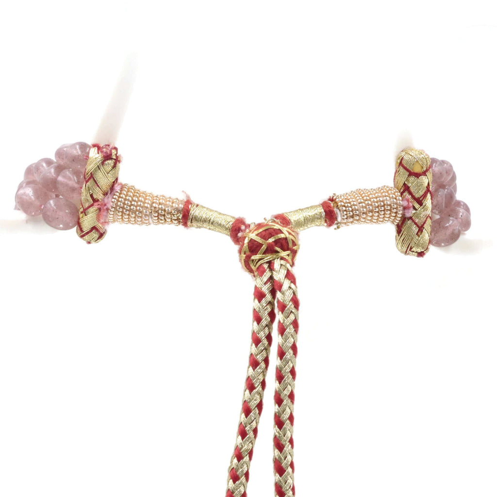 Quartz Jewelry: Pink Strawberry Gemstone Necklace