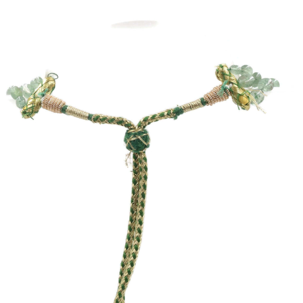 Beaded Bluish Green Quartz Jewelry: Natural Elegance