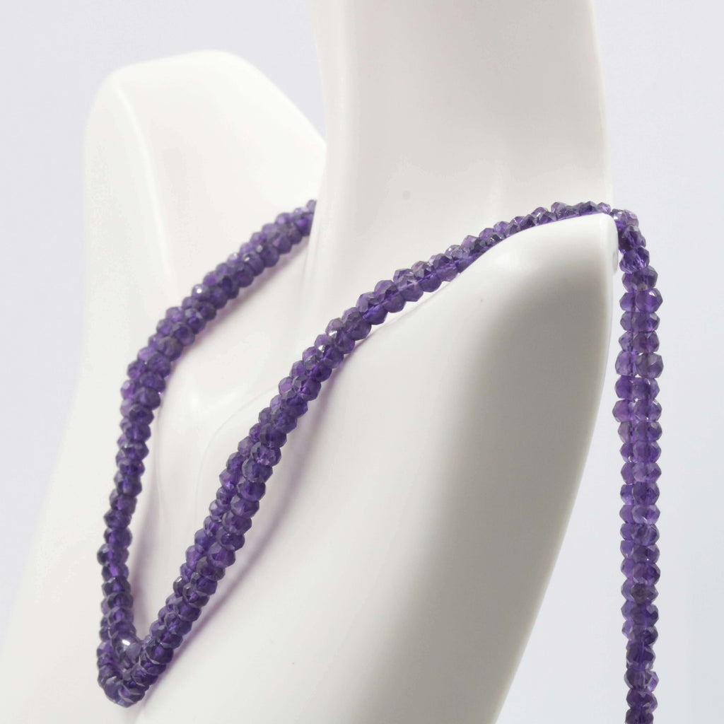 Purple Amethyst Quartz & Pearl Necklace - Indian Jewelry