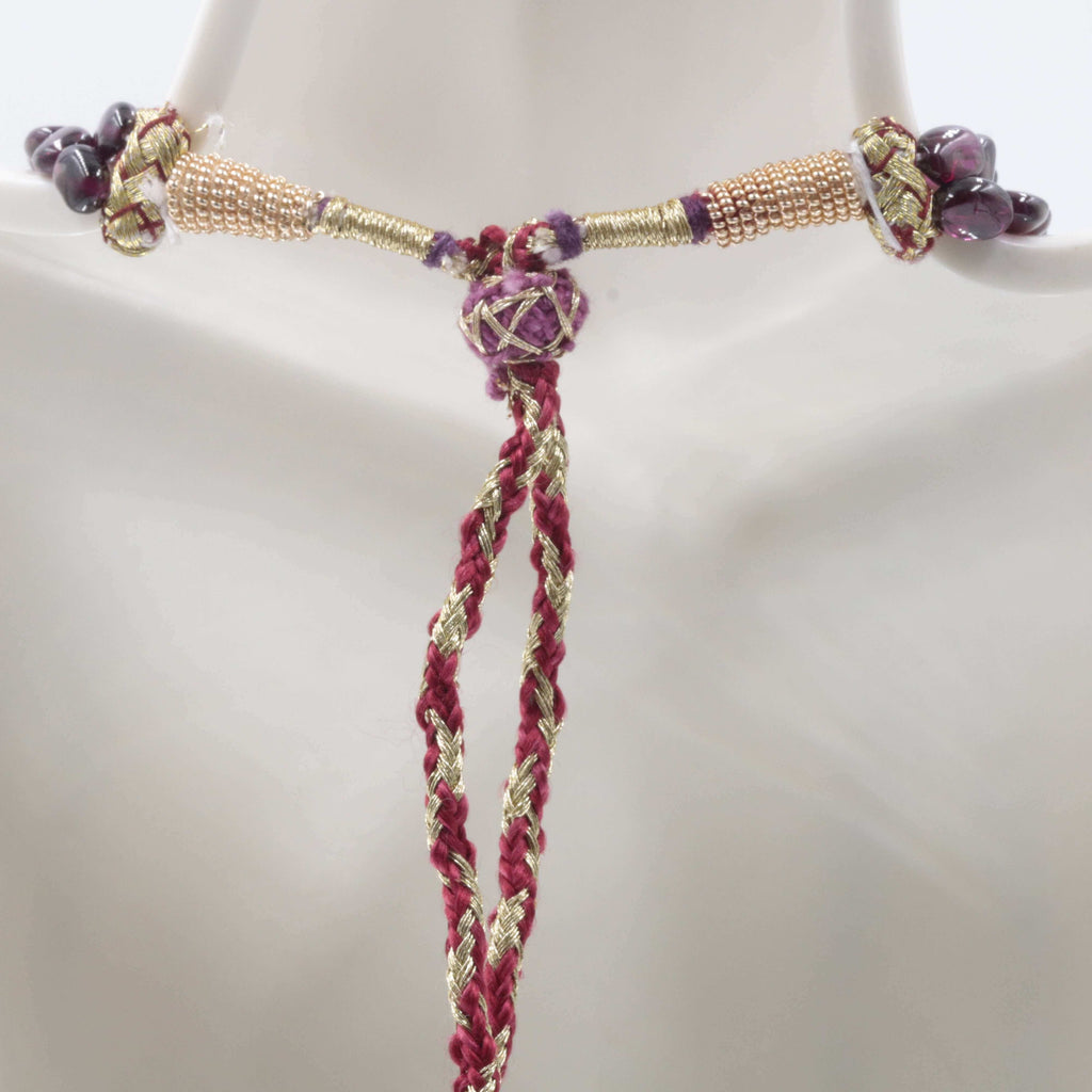 Multi Strand Rhodolite Garnet: Unique Necklace