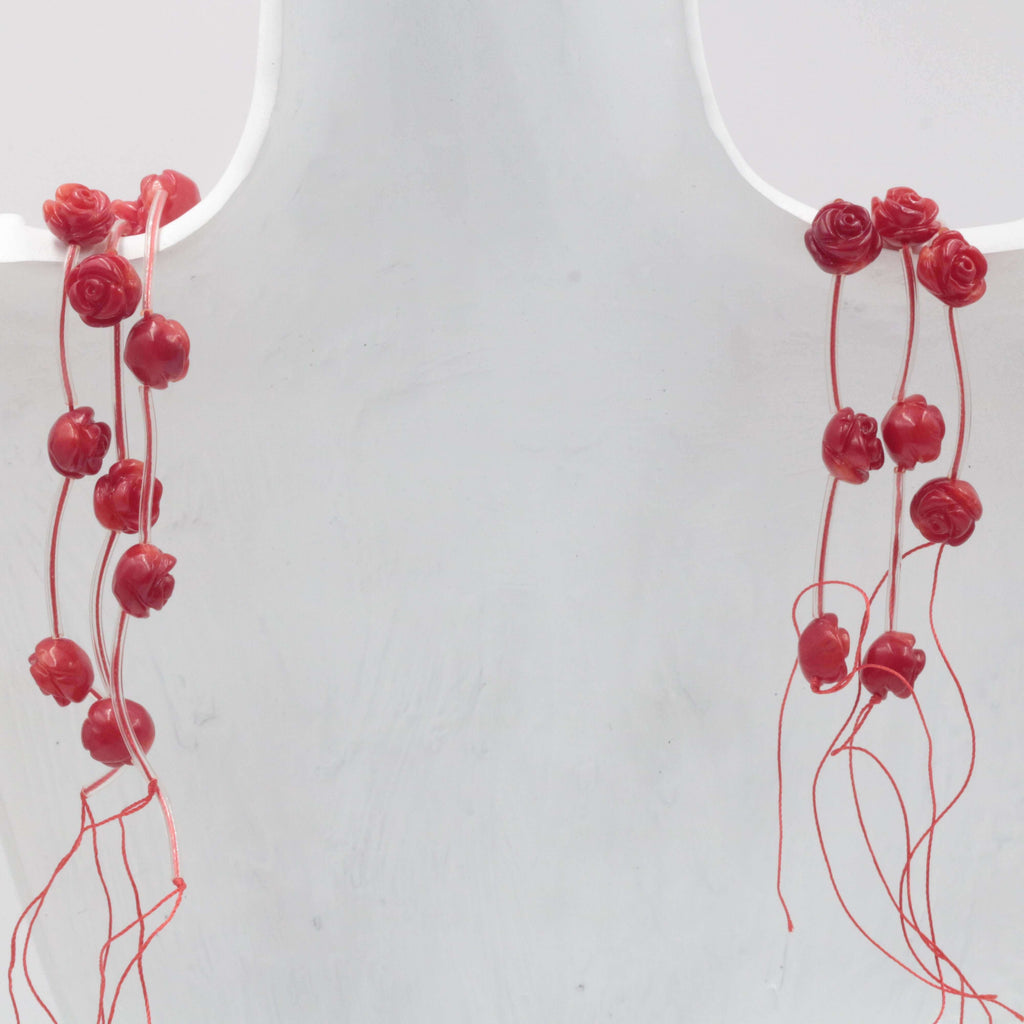 Coral Rose Flower Beads: Stunning Craftsmanship