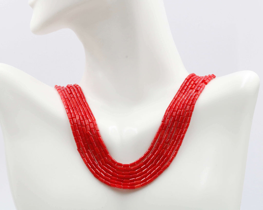 Unique DIY Necklace Designs: Red Coral Beads for Handmade Jewelry