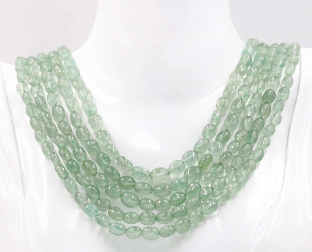 Natural Green Quartz Jewelry: Exquisite Necklace