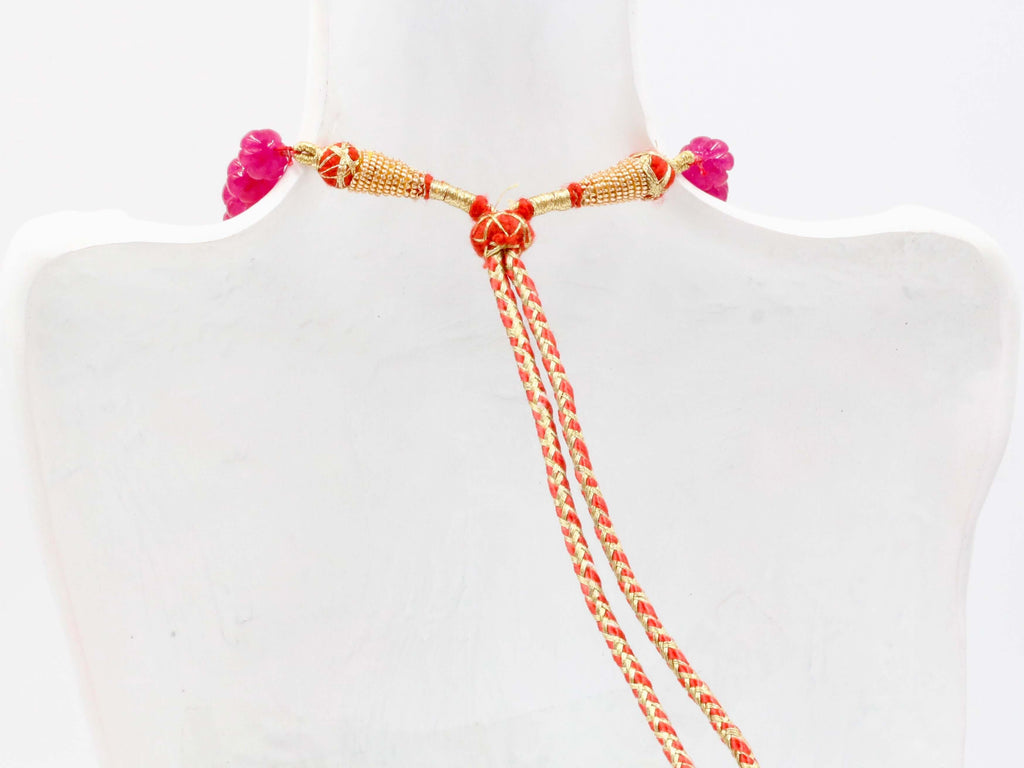 Perfect Jewelry for Indian Wedding - Natural Ruby Necklace