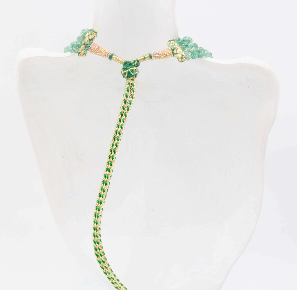 Handmade Green Aventurine Quartz Necklace - Indian Jewelry