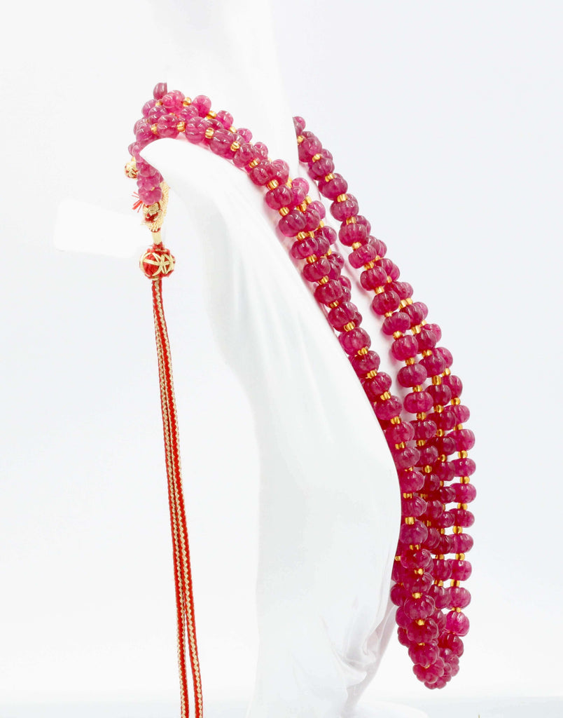 Sarafa Indian Gemstone Necklace: Vibrant Hues