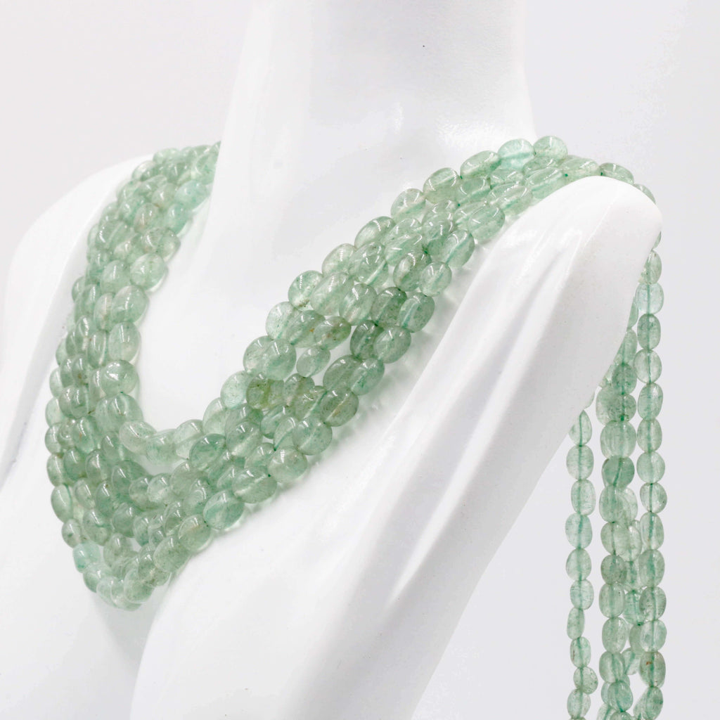 Bespoke Emerald Quartz Beaded Design
