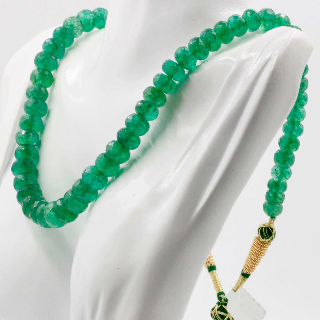 Emerald Quartz Indian Jewelry Gemstone Necklace