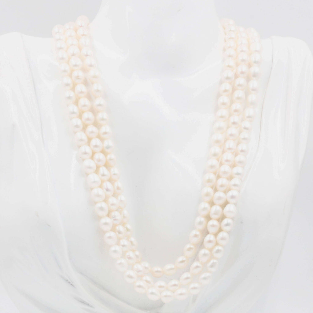 Cultured White Color Pearl Necklace