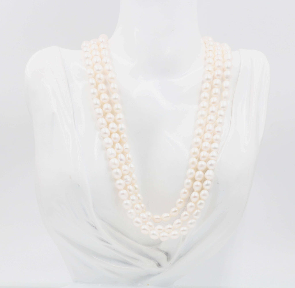 Cultured White Color Pearl Necklace