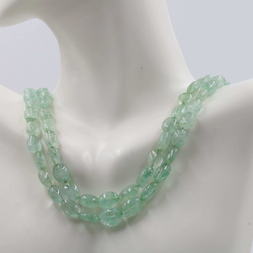 May Birthstone Jewelry: Natural Emerald Necklace